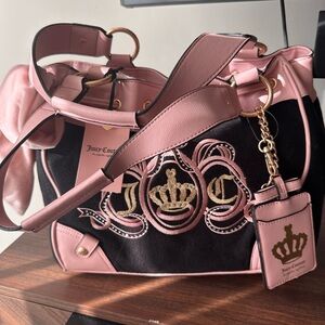 Juicy Couture Juicy  Lovers Club Daydreamer Tote pink black